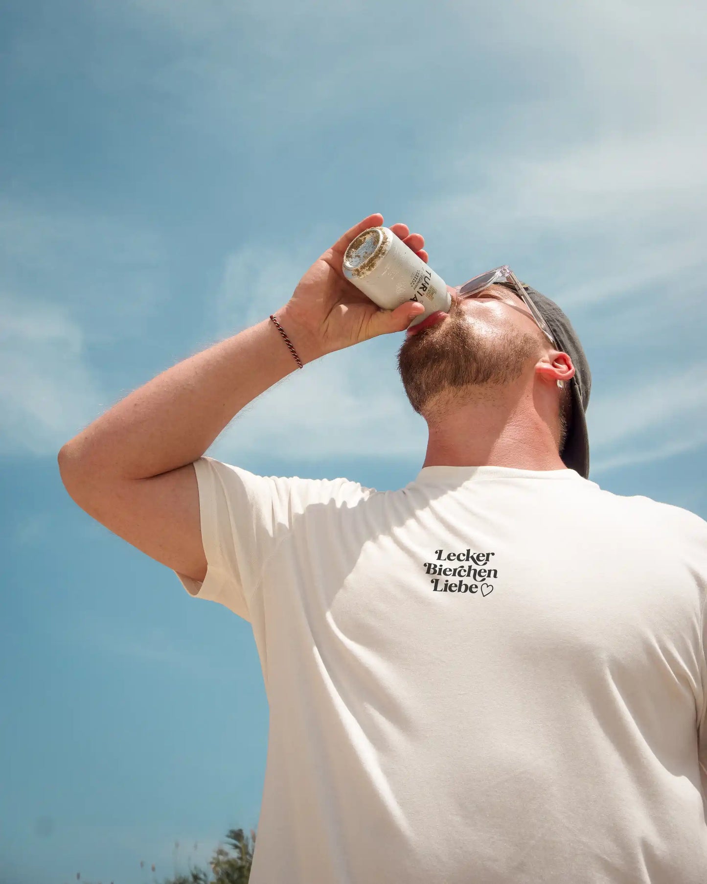 Lecker Bierchen Liebe T-Shirt (schwarz)